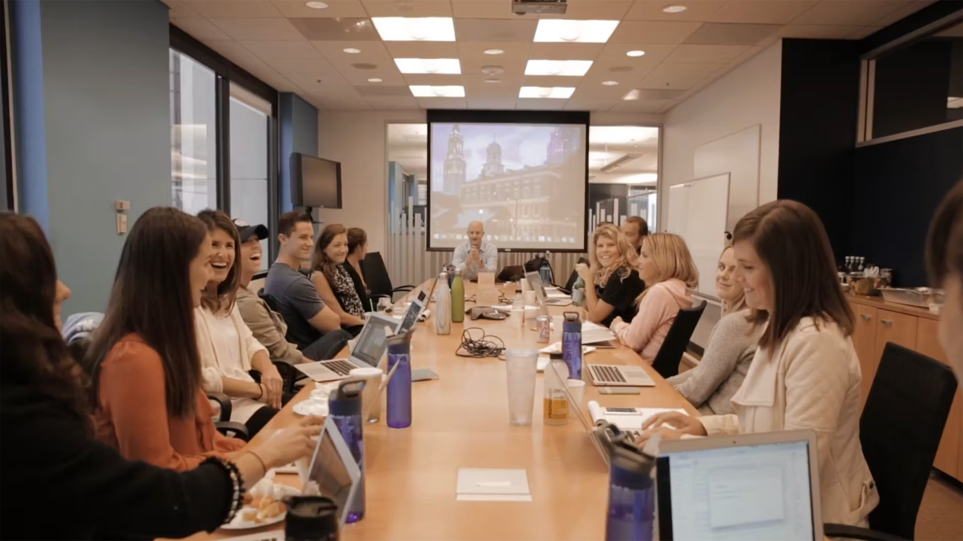 A live corporate training session produced by Mainstage Multimedia